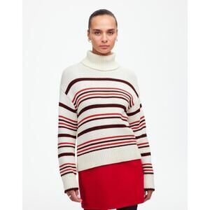 M284 NWT Madewell Ribbed Cotton Turtleneck Sweater -‎ MSRP $118 - Size XXS